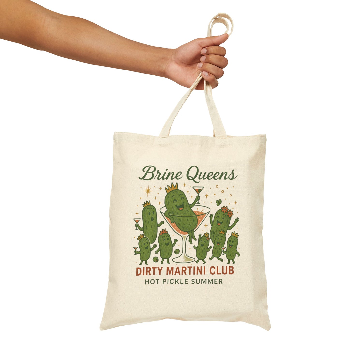 Brine Queens Club Tote Bag | Dirty Martini Pickle Girl Gift