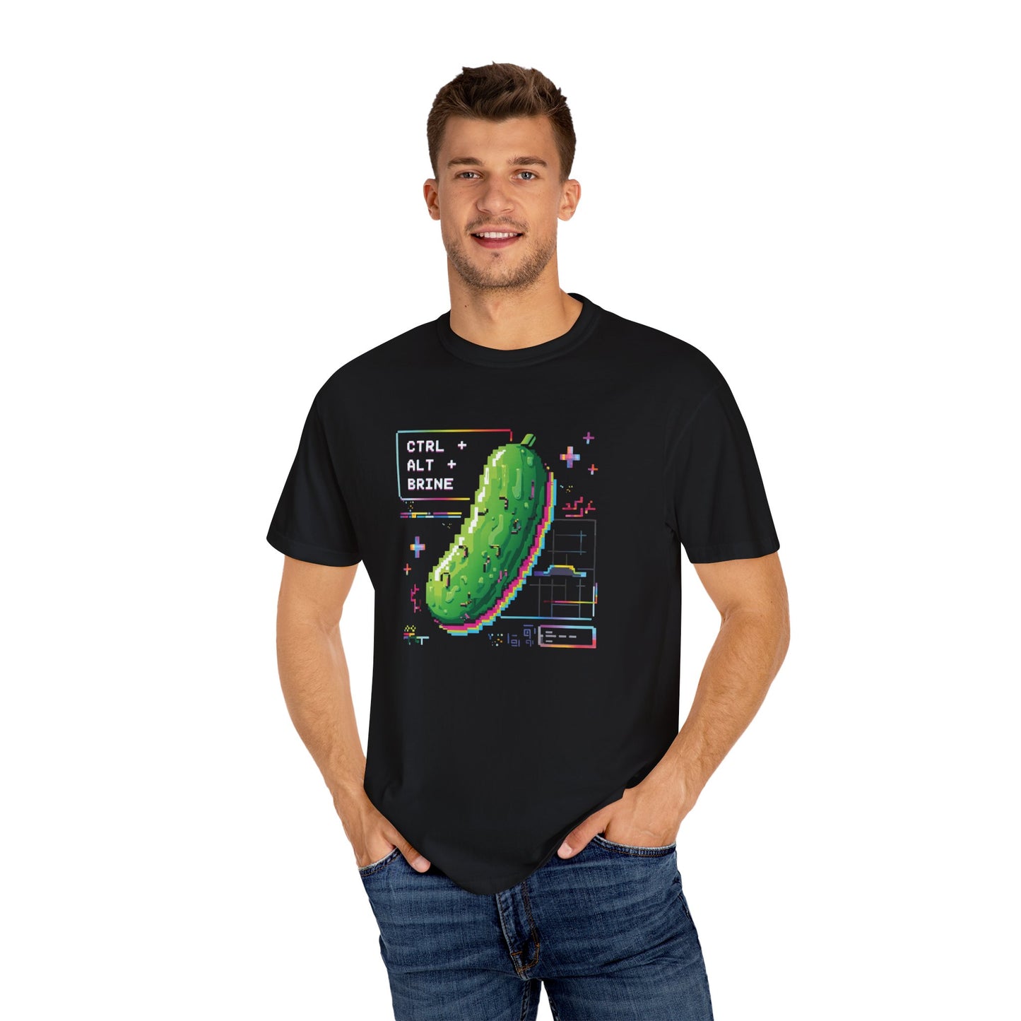 CTRL ALT BRINE Shirt | Y2K Picklecore Vaporwave Tee for Foodies