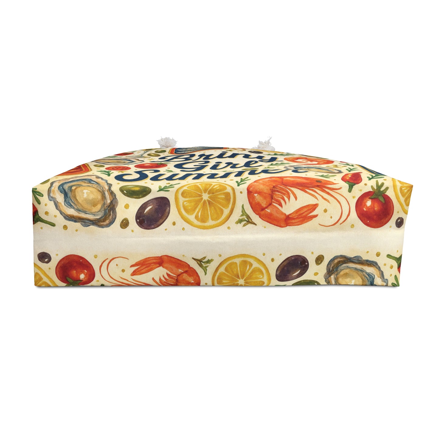 Briny Girl Summer Tote Bag | Mediterranean Market Weekender Bag