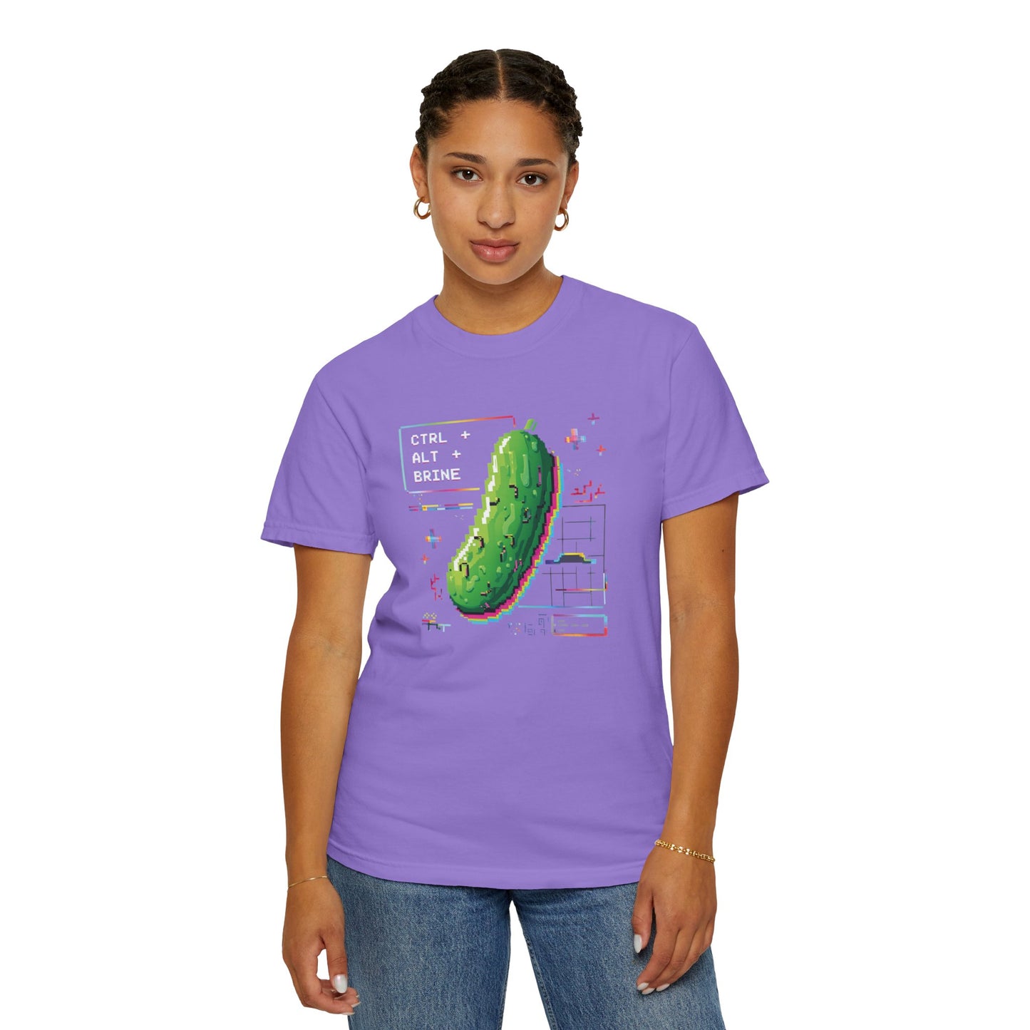 CTRL ALT BRINE Shirt | Y2K Picklecore Vaporwave Tee for Foodies