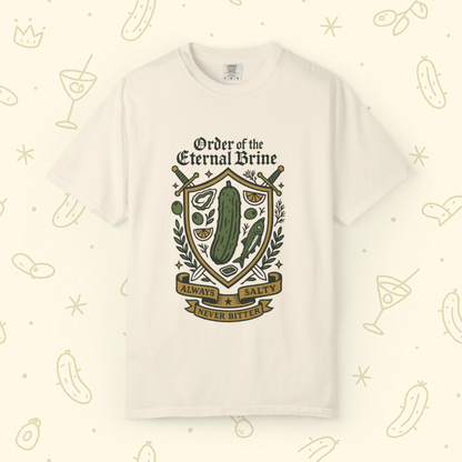 Order of the Eternal Brine T-Shirt | Funny Pickle Crest Shirt