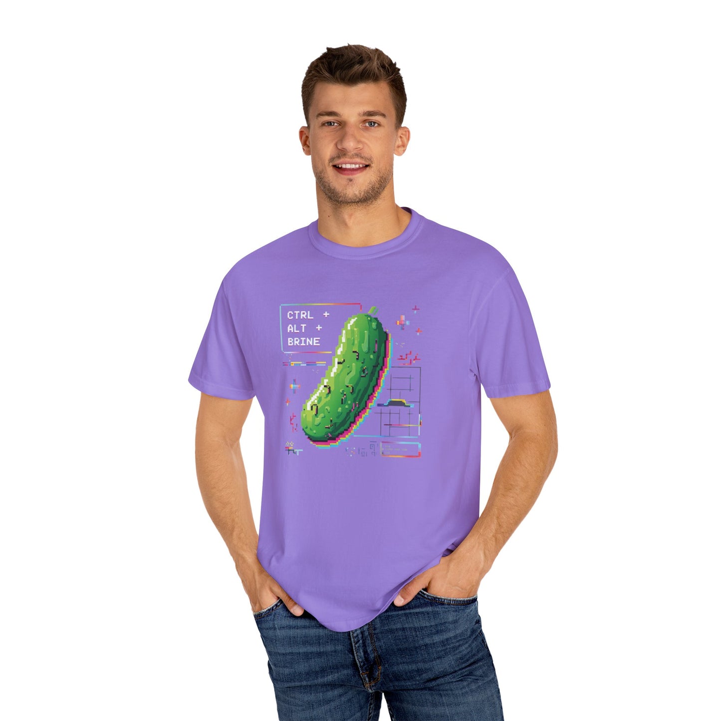 CTRL ALT BRINE Shirt | Y2K Picklecore Vaporwave Tee for Foodies